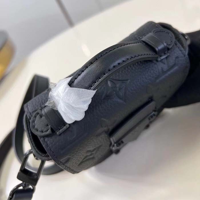 Louis Vuitton LV Unisex Pico S-Lock Black Taurillon Monogram Cowhide Leather M83148