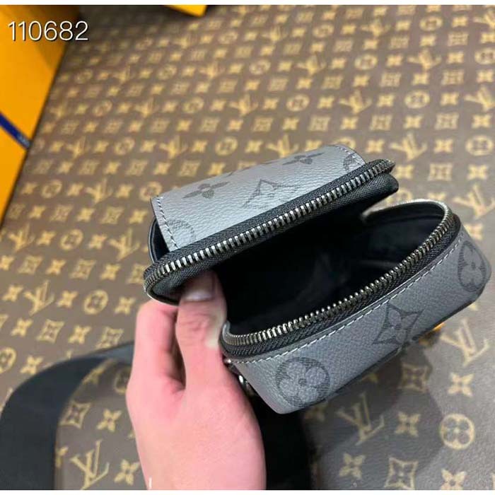 Louis Vuitton LV Unisex Double Phone Pouch NM Monogram Coated Canvas M81321