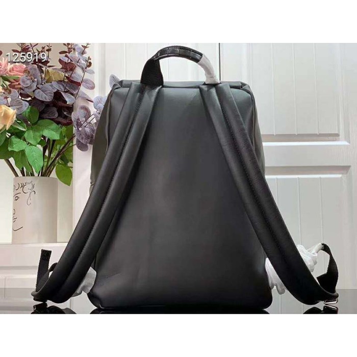 Louis Vuitton LV Unisex Discovery Backpack Calf Crocodile Alligator Leather