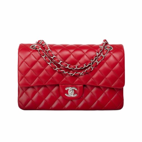 Chanel Small Classic Iconic Handbag in Lambskin with Gold-tone Metal