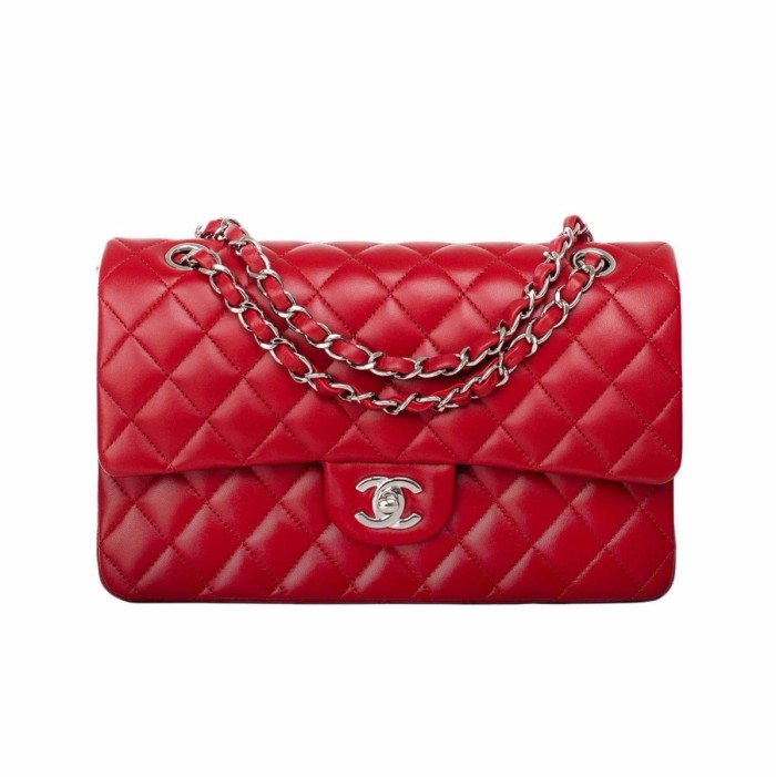Chanel Small Classic Iconic Handbag in Lambskin with Gold-tone Metal