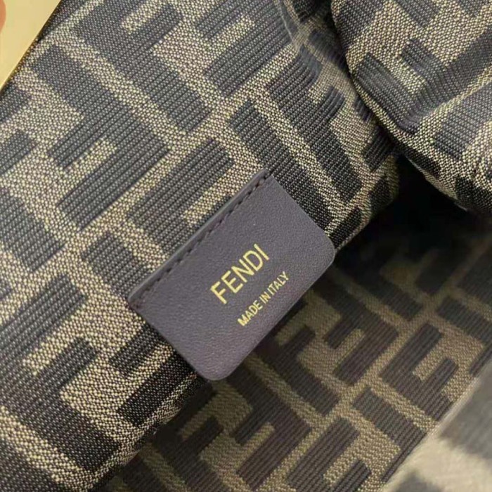 Fendi Women First Small Beige Leather Bag with Exotic Details