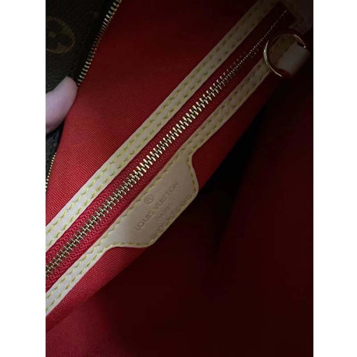 Louis Vuitton LV Unisex Carry It Brown Monogram Coated Canvas Cowhide Leather