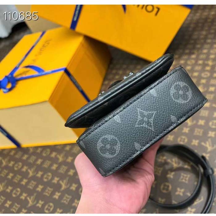 Louis Vuitton LV Unisex S-Lock Vertical Wearable Wallet Monogram Coated Canvas M82252