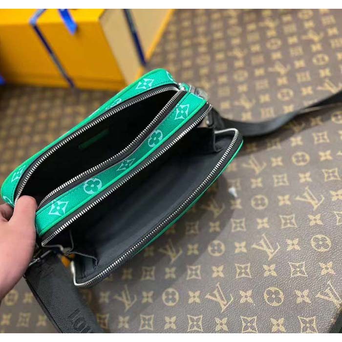 Louis Vuitton LV Unisex Alpha Messenger Cactus Green Monogram Coated Canvas M31014