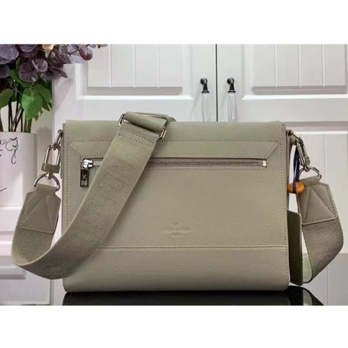 Louis Vuitton LV Unisex Takeoff Messenger Sage Cowhide Leather Textile Lining