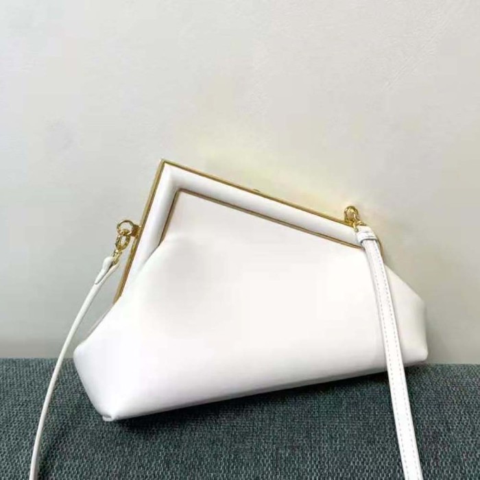 Fendi Women First Small White Leather Bag