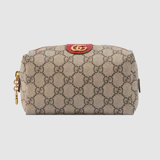 Gucci GG Unisex Ophidia GG Cosmetic Case in GG Supreme Canvas