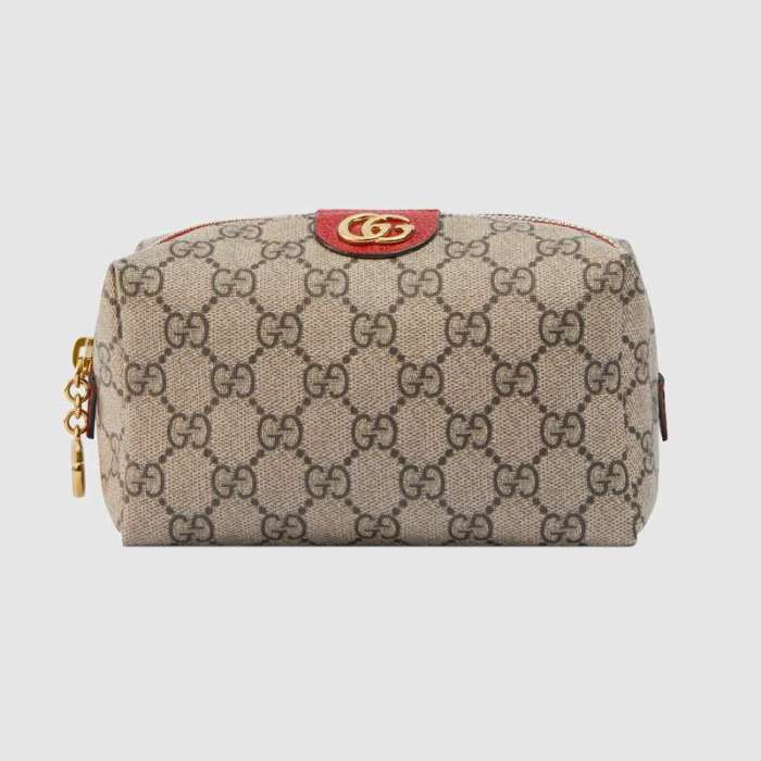 Gucci GG Unisex Ophidia GG Cosmetic Case in GG Supreme Canvas