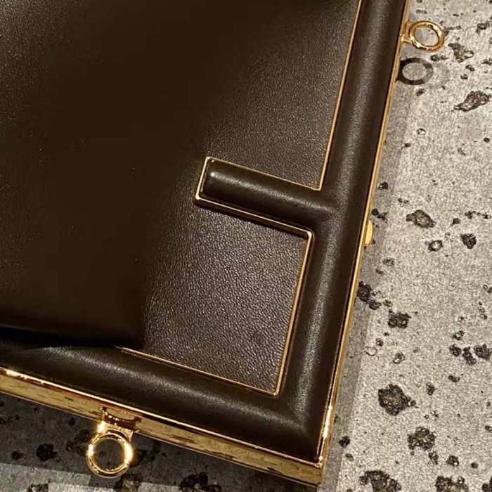 Fendi Women First Small Nappa Leather Bag-Maroon