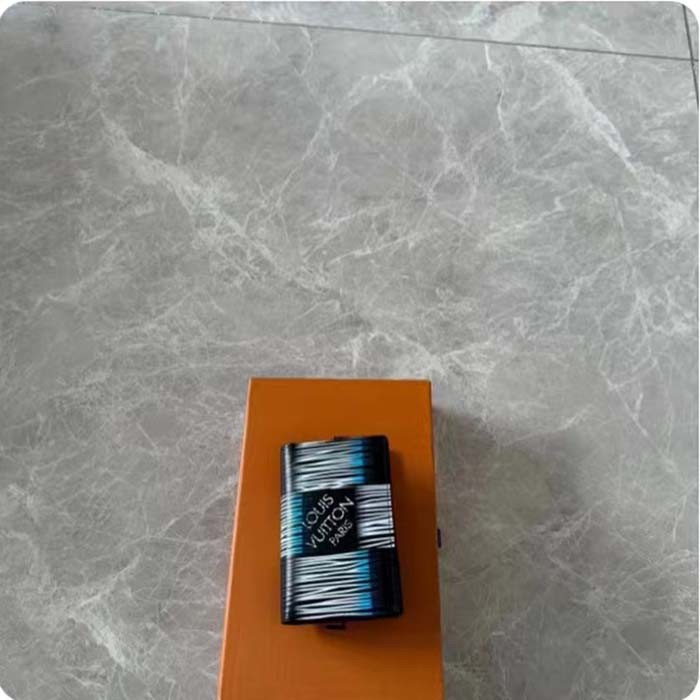 Louis Vuitton LV Unisex Pocket Organizer Wallet Blue Moon Damier Rush Epi XL Leather Cowhide