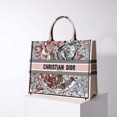 Dior Women Large Dior Book Tote Multicolor La Force Embroidery