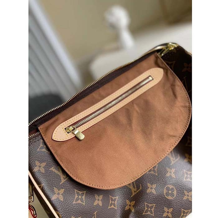 Louis Vuitton LV Unisex Speedy Bandoulière 30 Monogram Coated Canvas Natural Cowhide Leather