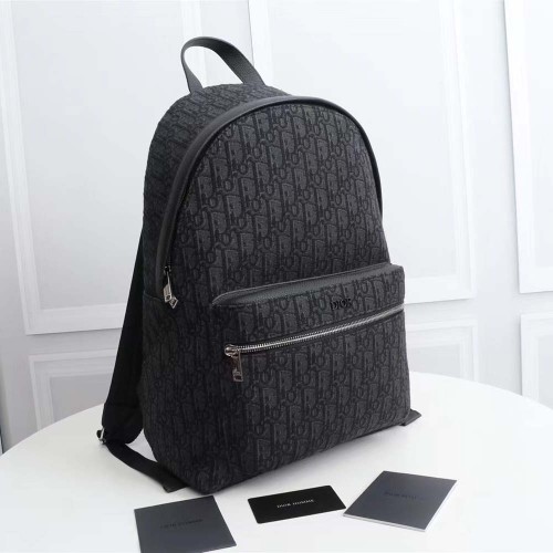 Dior Men Rider Backpack Black Dior Oblique Jacquard