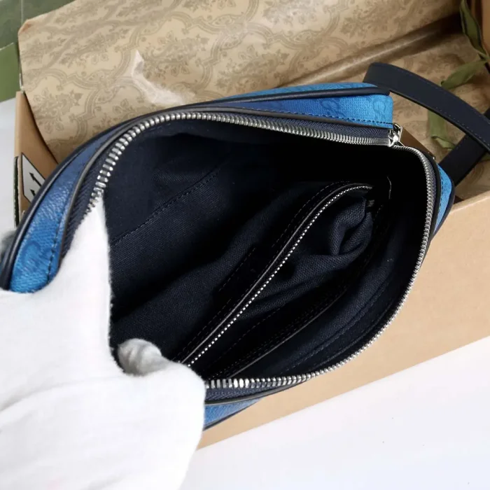 Gucci Unisex Chroma Small Crossbody Bag-Dark Blue 835691