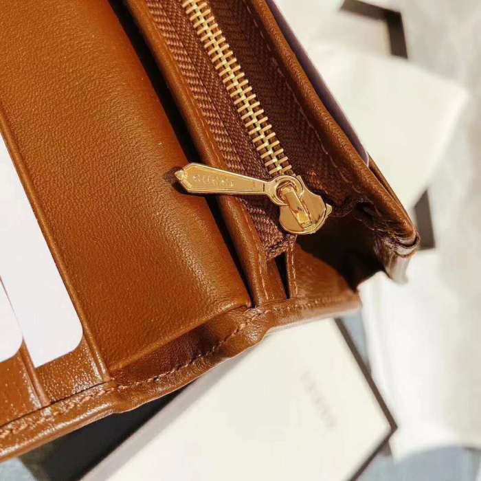 Gucci GG Unisex Gucci 1955 Horsebit Card Case Wallet Supreme Canvas