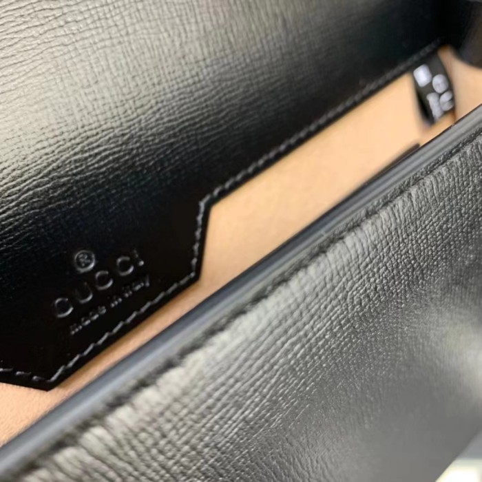 Gucci GG Women Gucci Horsebit 1955 Small Bag Black Leather