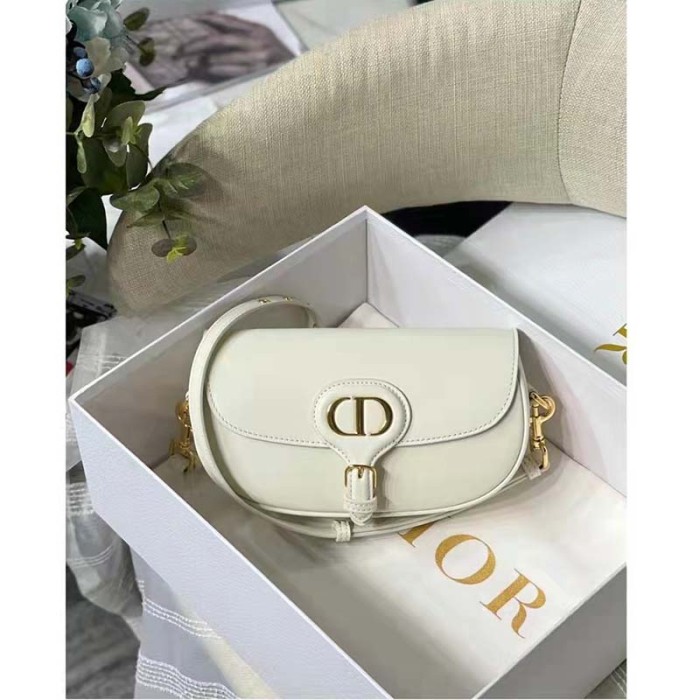 Dior Women CD Dior Bobby East-West Bag Latte Box Calfskin