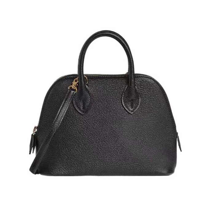 Hermes Unisex Bolide 1923 Bag in Epsom Calfskin-Black/Gold