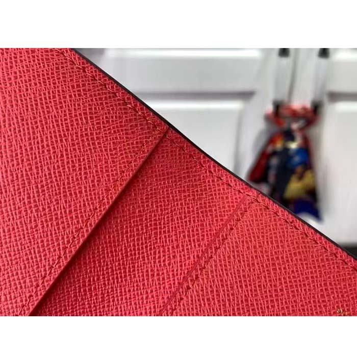 Louis Vuitton LV Unisex Passport Cover Dragon Fruit Pink Monogram Coated Canvas Grained Cowhide Leather