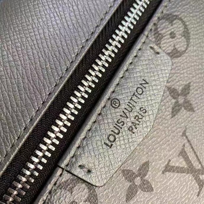 Louis Vuitton LV Unisex Discovery Backpack PM Gunmetal Gray Monogram Coated Canvas