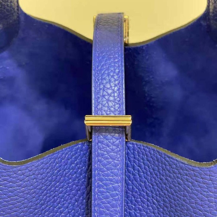 Hermes Women Picotin Lock 18cm in Cowhide leather-Navy