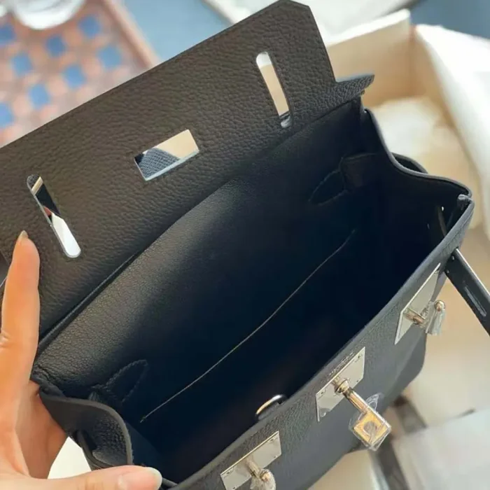 Hermes Unisex Hac A Dos PM Backpack-Black H083589CK85