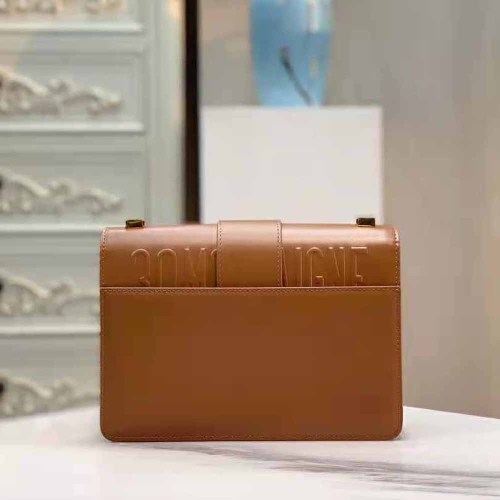 Dior Women 30 Montaigne Bag Des Vents Box Calfskin-Brown
