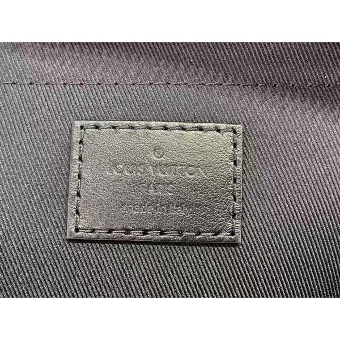 Louis Vuitton LV Unisex Soft Polochon MM Radiant Sun Monogram Macassar Coated Canvas