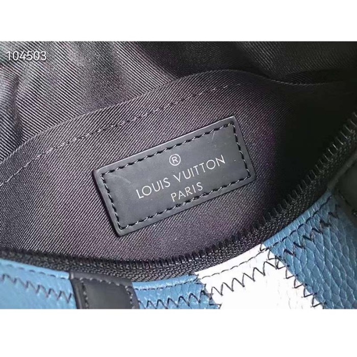 Louis Vuitton LV Unisex Polochon Yellow Monogram Embossed Taurillon Cowhide Leather