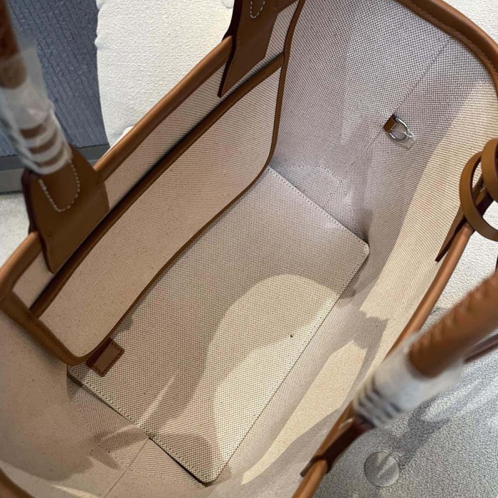 Hermes Unisex Steeple 25 Tote Bag-Orange H084313CKAA