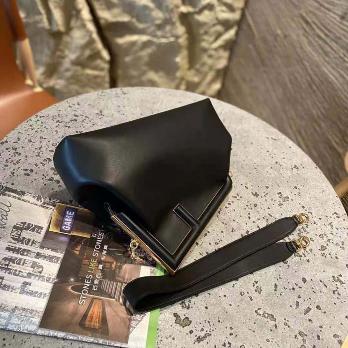 Fendi Women First Medium Nappa Leather Bag-Black