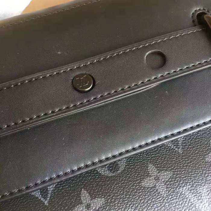 Louis Vuitton LV Men Steamer PM Bag in Monogram Eclipse Coated Canvas-Black