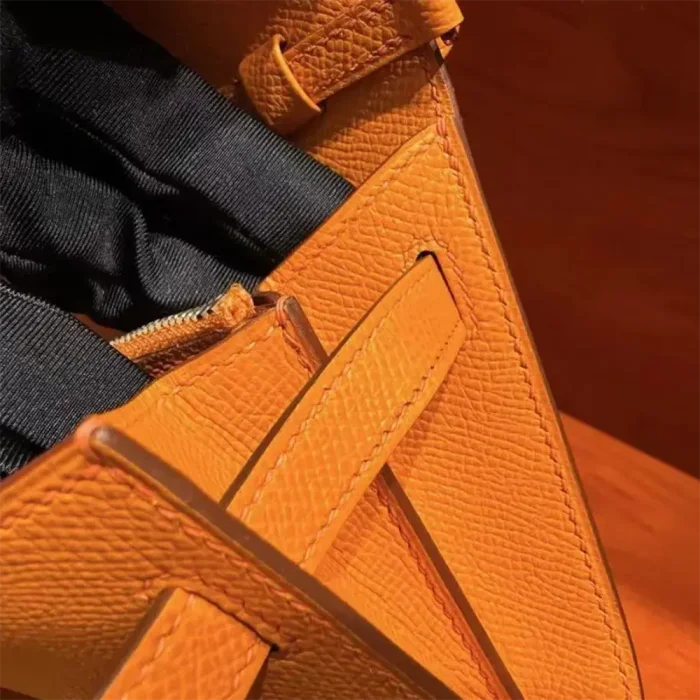 Hermes Women Kelly To Go in Epsom Leather-Orange