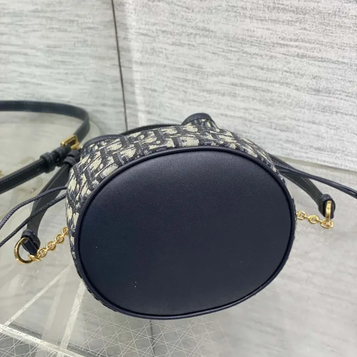 Dior Women Large Book Tote Black D-Lace Butterfly Embroidery