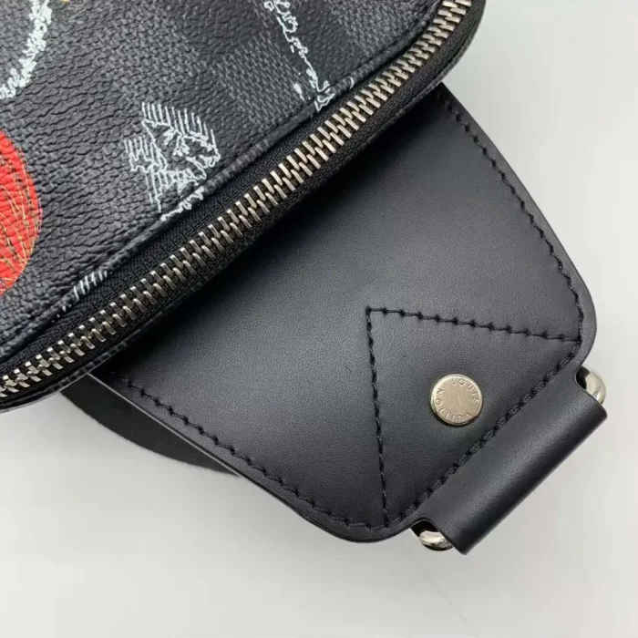 Louis Vuitton LV Unisex Avenue Damier World Bag Damier Graphite Coated Canvas