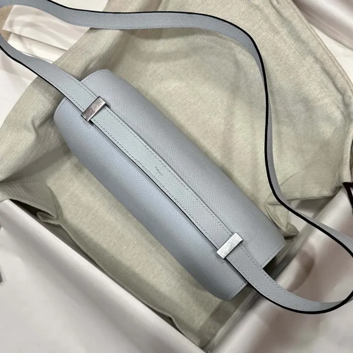 Hermes Women Constance 24 Bag Epsom Leather-Light Blue/Silver