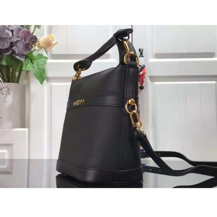 Louis Vuitton LV Unisex Cruiser PM Black Calfskin Leather Cowhide