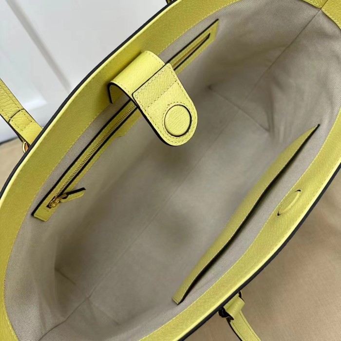 Gucci Unisex Ophidia Jumbo GG Medium Tote Beige Banana Double G