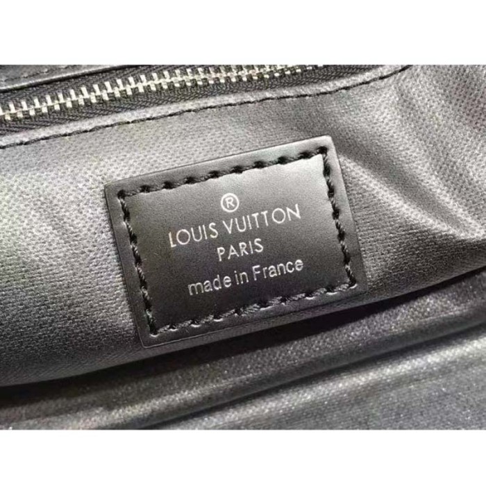 Louis Vuitton LV Unisex Dopp Kit Toilet Pouch Grey Damier Graphite Canvas