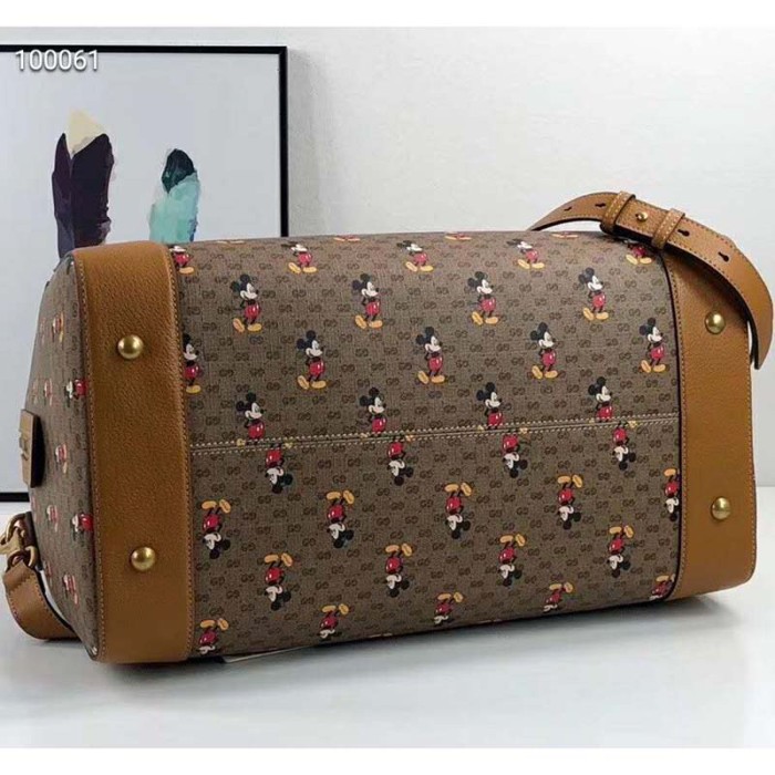 Gucci GG Unisex Disney x Gucci Medium Carry-On Duffle-Brown