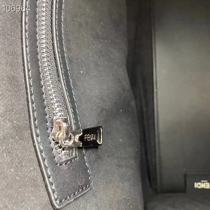 Fendi FF Women Sunshine Medium Two-Tone Printed Leather Roma Capsule Shopper