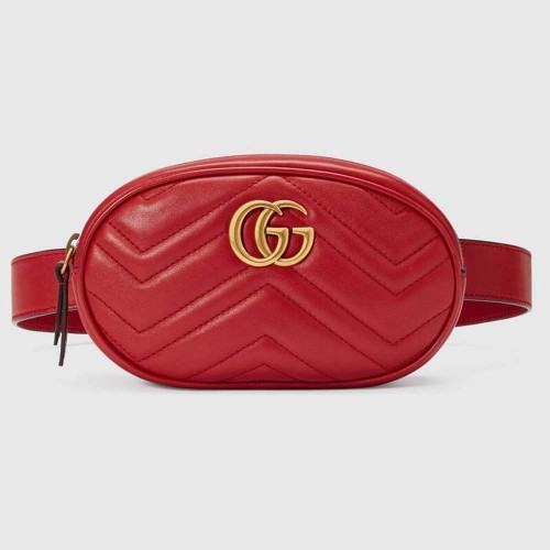 Gucci GG Unisex GG Marmont Matelassé Leather Belt Bag