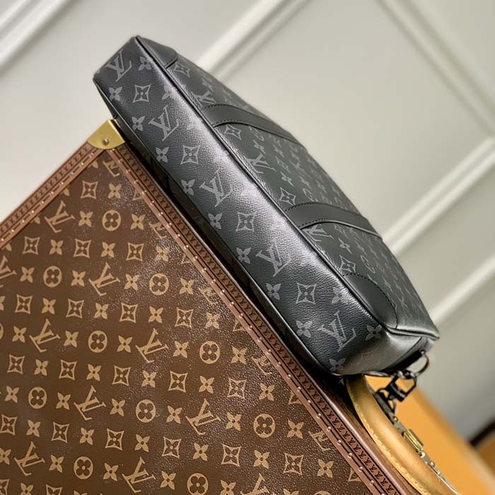 Louis Vuitton LV Men Porte-Documents Voyage PM Monogram Eclipse Coated Canvas