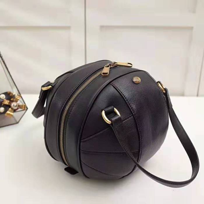 Gucci GG Unisex Basketball Shaped Tote Bag-Black