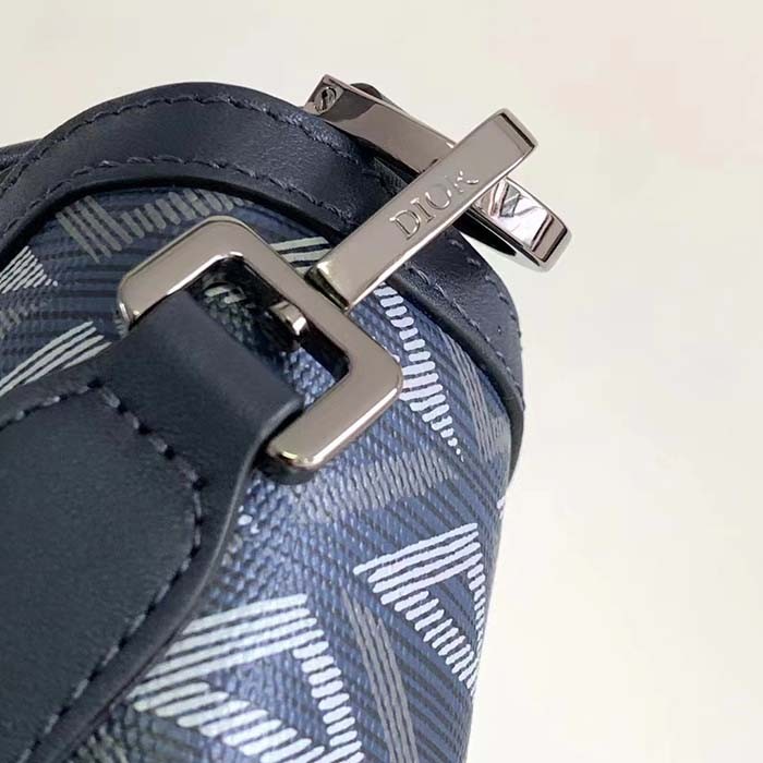 Dior Unisex Mini Hit The Road Bag Navy Blue CD Diamond Canvas