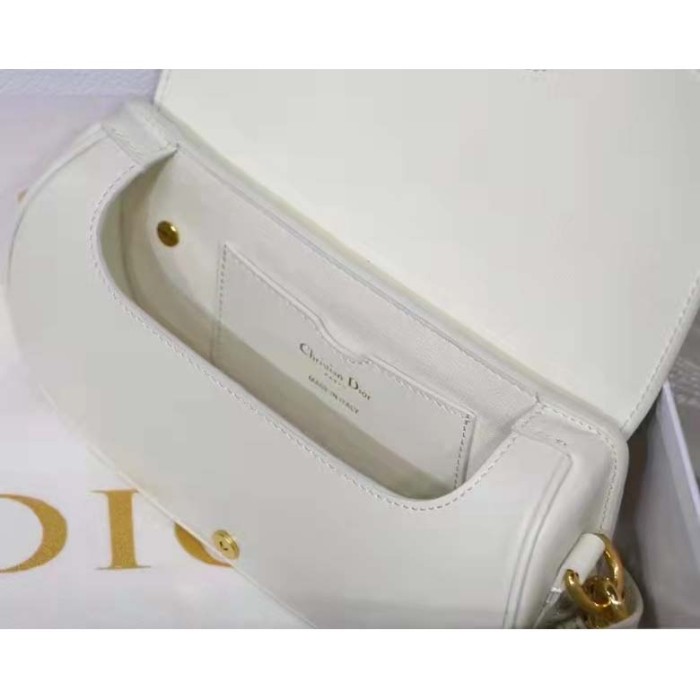 Dior Women CD Dior Bobby East-West Bag Latte Box Calfskin