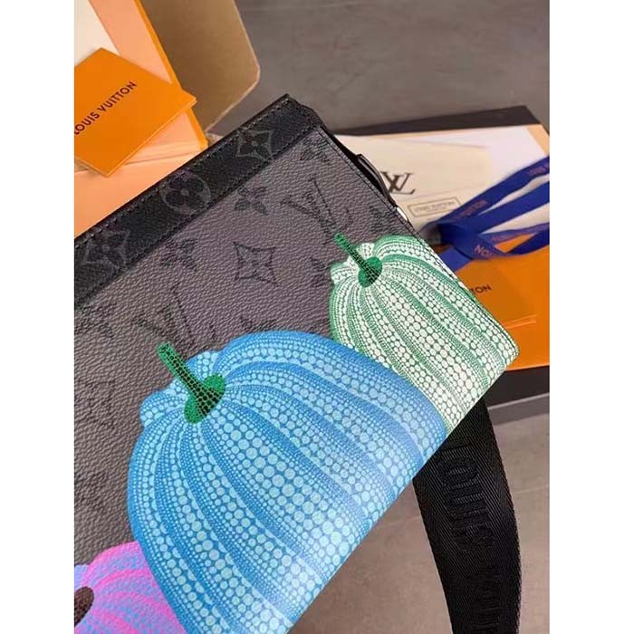 Louis Vuitton LV Unisex LV x YK Gaston Wearable Wallet Monogram Eclipse Reverse Coated Canvas