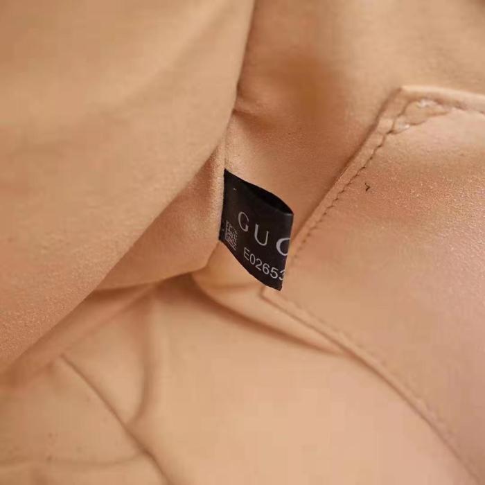 Gucci GG Women Padlock GG Flora Small Shoulder Bag in Beige/Ebony GG Supreme Canvas