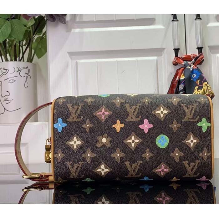 Louis Vuitton LV Unisex Dopp Kit Monogram Macassar Coated Canvas M47069